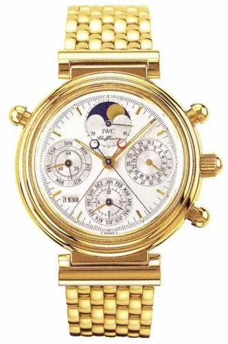IWC Da Vinci Perpetual Rattrapante Yellow Gold / Silver / English / Bracelet IW9254-03 (IW925403)